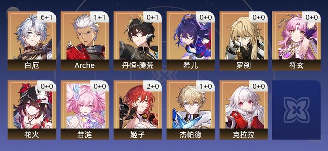 崩坏：星穹铁道28黄 21角色黄 6光锥黄 11五星角色 6五星光锥 68级 女主