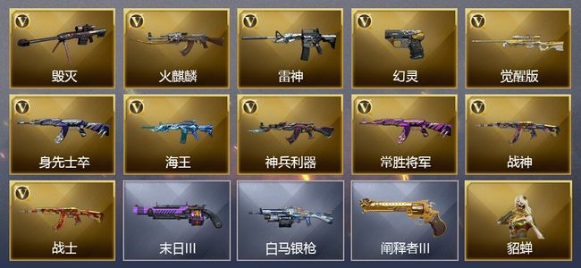 穿越火线（CF）11V武器 5皮肤 可排位 大师