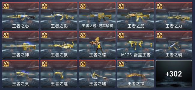 穿越火线：枪战王者45王者 302英雄武器 14英雄角色 551万化 专家S