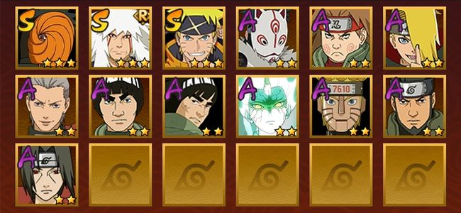 火影忍者V6 3S忍 10A忍 52忍 435S碎片 11通灵 200W战力 前500名 暗部