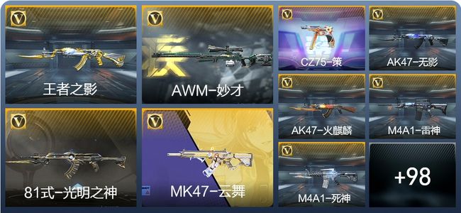 穿越火线：枪战王者V4 6王者武器 116英雄武器 3英雄角色 175万化 专家S