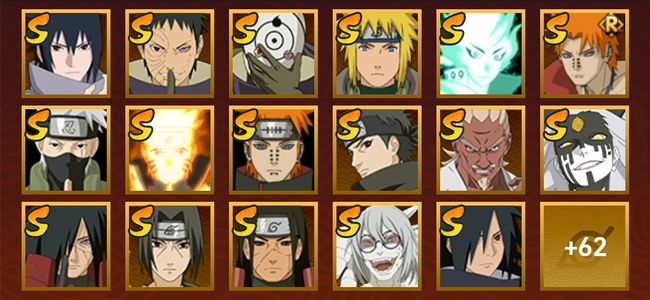 火影忍者V13 29S忍 50A忍 229忍 3493S碎片 20通灵 1000W战力 前500名 中忍