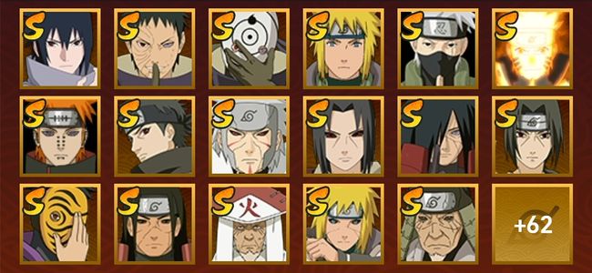 火影忍者V11 29S忍 50A忍 232忍 3949S碎片 20通灵 1000W战力 前500名 中忍