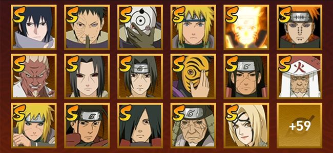 火影忍者V10 28S忍 48A忍 238忍 3521S碎片 18通灵 1000W战力 前1000名 下忍