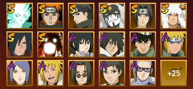 火影忍者V13 8S忍 34A忍 134忍 1080S碎片 16通灵 500W战力 前500名 见习