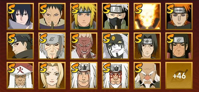 火影忍者V11 23S忍 40A忍 226忍 3304S碎片 20通灵 1000W战力 前500名 中忍