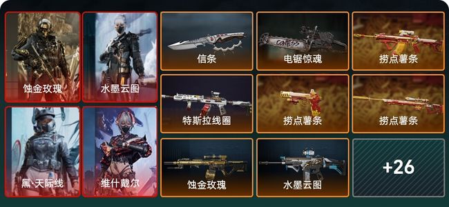 三角洲行动总资产323M 8干员外观 2传说近战 32传说枪械 黑鹰