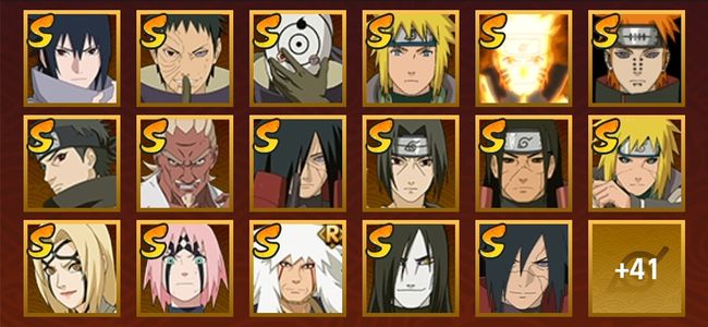 火影忍者V10 20S忍 38A忍 196忍 2684S碎片 18通灵 800W战力 前1000名 上忍