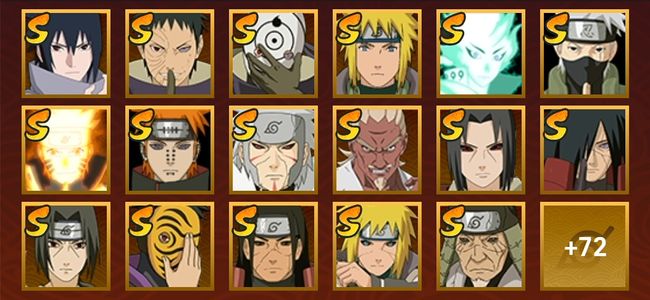 火影忍者V11 32S忍 57A忍 249忍 3746S碎片 23通灵 1000W战力 前500名 中忍