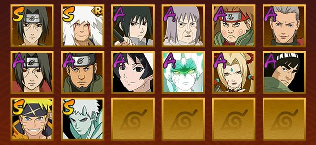 火影忍者V6 4S忍 10A忍 55忍 481S碎片 10通灵 200W战力 前1000名 暗部