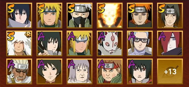 火影忍者V1 8S忍 22A忍 30忍 954S碎片 13通灵 300W战力 见习