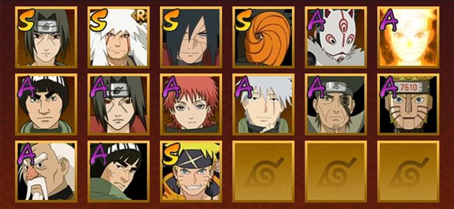 火影忍者V7 5S忍 10A忍 15忍 603S碎片 10通灵 100W战力 见习