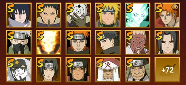 火影忍者V13 38S忍 52A忍 90忍 4971S碎片 25通灵 1000W战力 见习