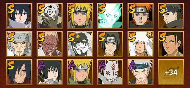 火影忍者V11 15S忍 38A忍 53忍 1889S碎片 18通灵 800W战力 见习