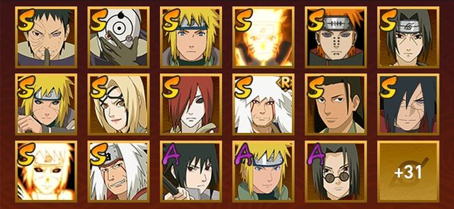 火影忍者V11 15S忍 35A忍 50忍 1896S碎片 17通灵 600W战力 见习