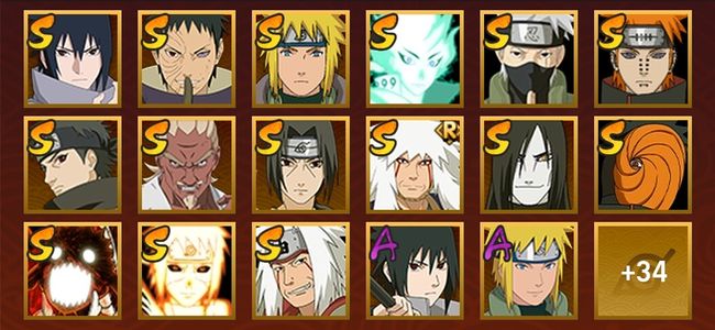 火影忍者V9 16S忍 35A忍 51忍 1912S碎片 18通灵 600W战力 见习