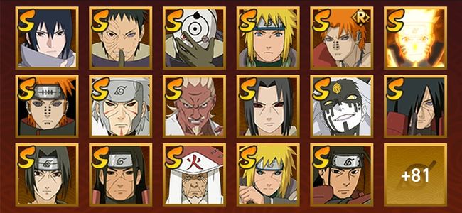 火影忍者V12 40S忍 62A忍 102忍 5015S碎片 21通灵 1000W战力