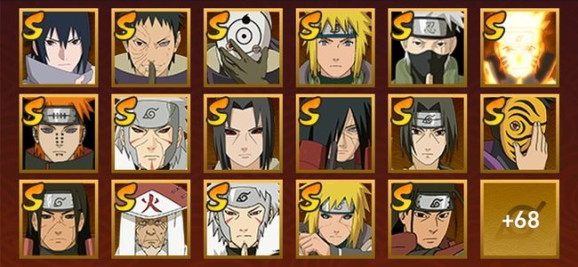 火影忍者V13 37S忍 49A忍 86忍 4789S碎片 20通灵 900W战力 前1000名