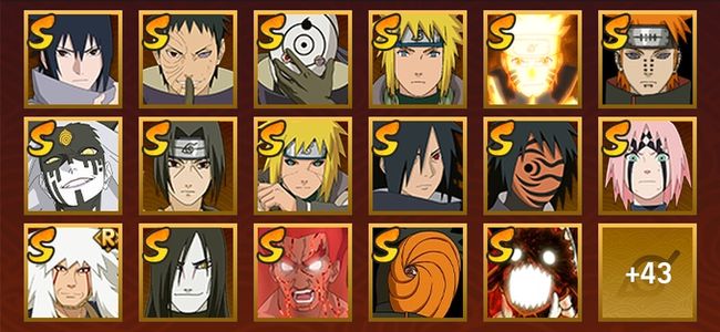 火影忍者V12 21S忍 42A忍 63忍 2560S碎片 17通灵 700W战力