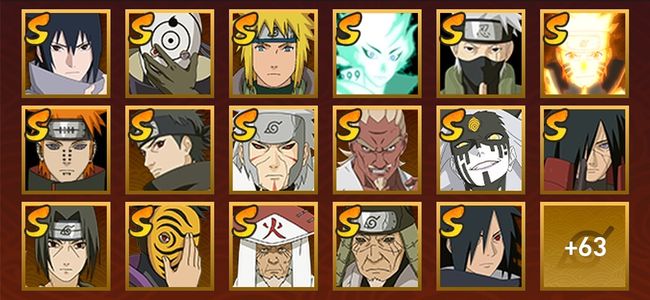 火影忍者V12 34S忍 51A忍 85忍 4579S碎片 26通灵 1000W战力 前50名