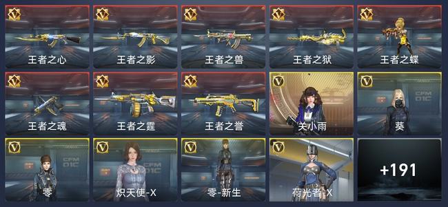 穿越火线：枪战王者V5 8王者 199英雄武器 6英雄角色 287万化 新锐