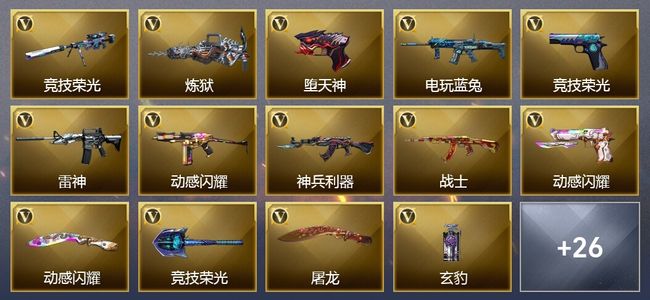 穿越火线（CF）44V武器 2V角色 7皮肤 可排位 枪王