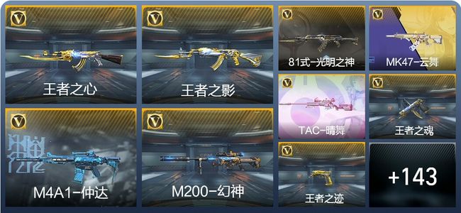 穿越火线：枪战王者V6 9王者武器 165英雄武器 5英雄角色 286万化 大师