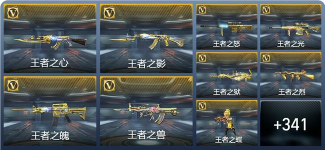 穿越火线：枪战王者V9 22王者武器 350英雄武器 9英雄角色 668万化 专家S