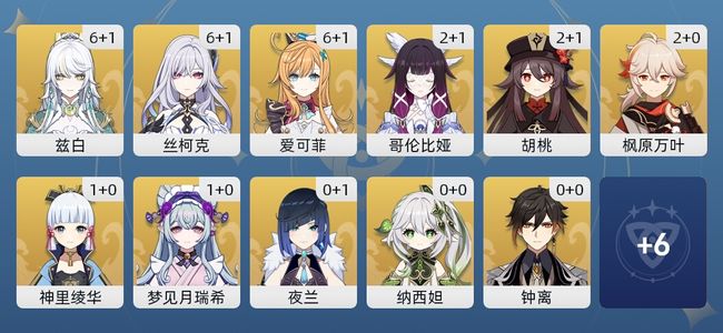 原神70黄 57角色黄 13武器黄 17五星角色 13五星武器 女主 60级