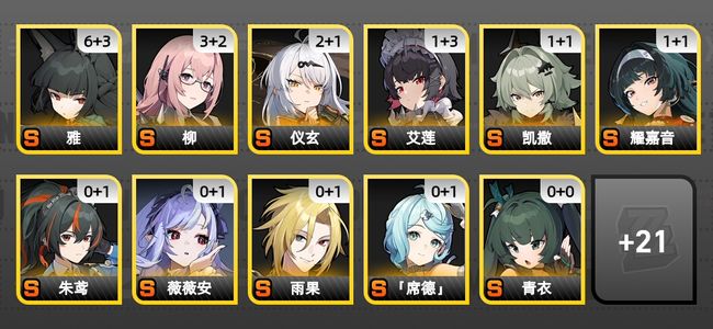 绝区零69黄 46角色黄 20S角色 15S音擎 8S邦布 男主 60