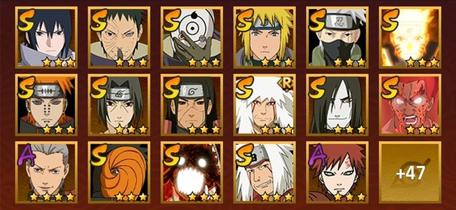 火影忍者V12 16S忍 48A忍 185忍 2057S碎片 16通灵 600W战力 暗部