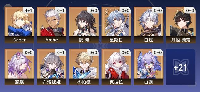 崩坏:星穹铁道22黄 15角色黄 7光锥黄 11五星角色 6五星光锥 66级 男主