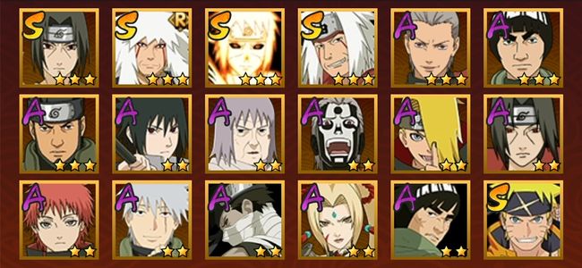 火影忍者5S忍 13A忍 73忍 610S碎片 12通灵 300W战力 前1000名 上忍