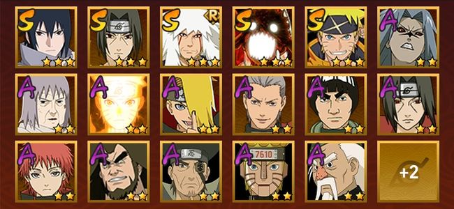 火影忍者V6 5S忍 14A忍 69忍 710S碎片 14通灵 200W战力 中忍