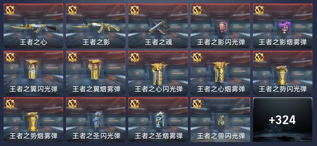 穿越火线：枪战王者24王者 329英雄武器 9英雄角色 371万化 专家S