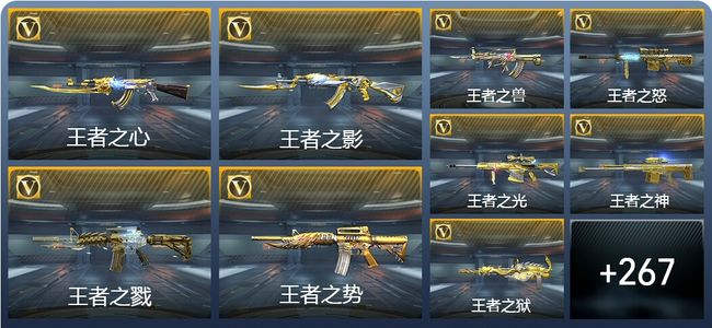 穿越火线：枪战王者V9 34王者武器 304英雄武器 11英雄角色 599万化 枪皇