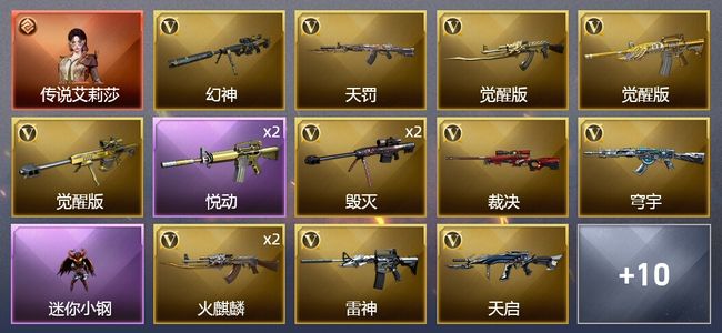 穿越火线（CF）1传说角色 1王者武器 24V武器 1V角色 11皮肤 可排位 宗师