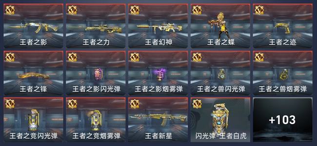穿越火线：枪战王者15王者 112英雄武器 5英雄角色 189万化 专家