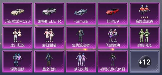 和平精英5载具 11升级枪 0粉装 0尾迹 665套装 0热力 12印记