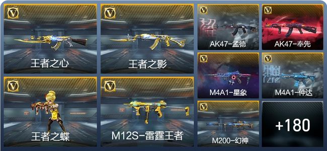 穿越火线：枪战王者V6 14王者武器 206英雄武器 枪圣SS