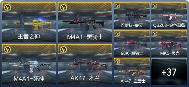 穿越火线：枪战王者1王者武器 46英雄武器 1英雄角色 48万化 精英