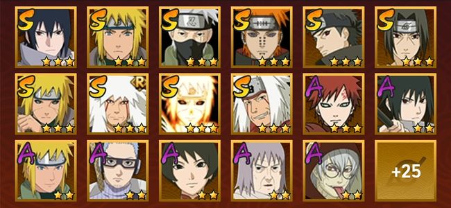 火影忍者V8 11S忍 31A忍 157忍 1502S碎片 16通灵 700W战力 前1000名 中忍