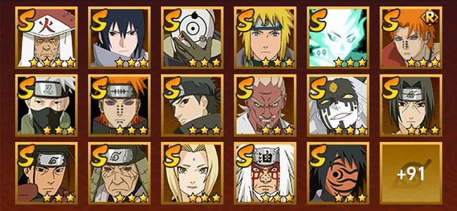 火影忍者V14 30S忍 78A忍 289忍 3675S碎片 27通灵 1000W战力 前100名 影级