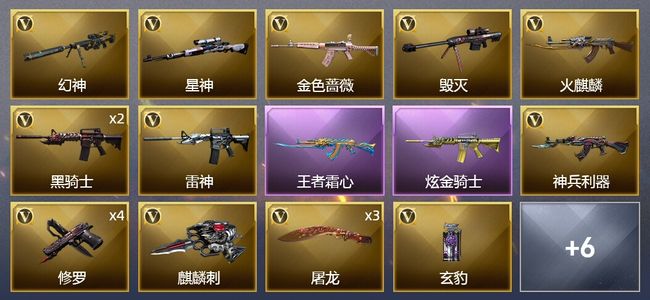 穿越火线（CF）1王者武器 1炫金武器 22V武器 1V角色 13皮肤 可排位 大师