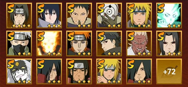 火影忍者V11 34S忍 55A忍 256忍 4053S碎片 20通灵 1000W战力 前500名 暗部