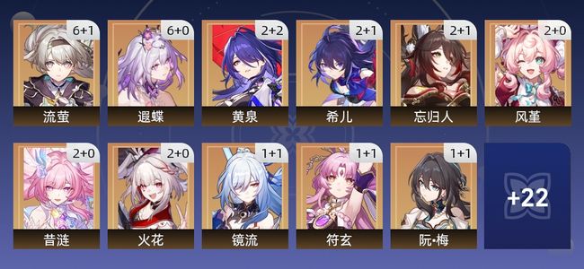 崩坏：星穹铁道105黄 79角色黄 26光锥黄 33五星角色 21五星光锥 70级 女主