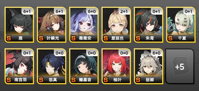 绝区零65黄 52角色黄 16S角色 10S音擎 7S邦布 男主 60