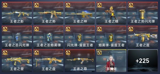 穿越火线：枪战王者13王者 232英雄武器 7英雄角色 344万化 新锐