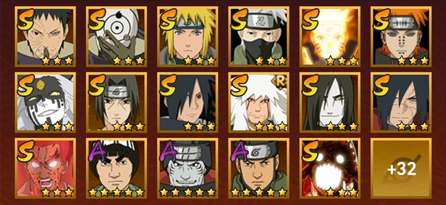 火影忍者V10 15S忍 34A忍 152忍 1843S碎片 16通灵 800W战力 前1000名 暗部