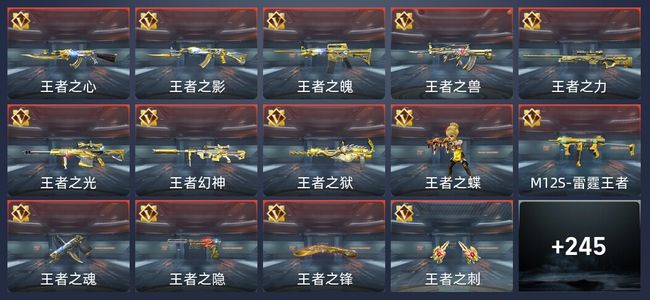 穿越火线：枪战王者35王者 247英雄武器 12英雄角色 485万化 专家S